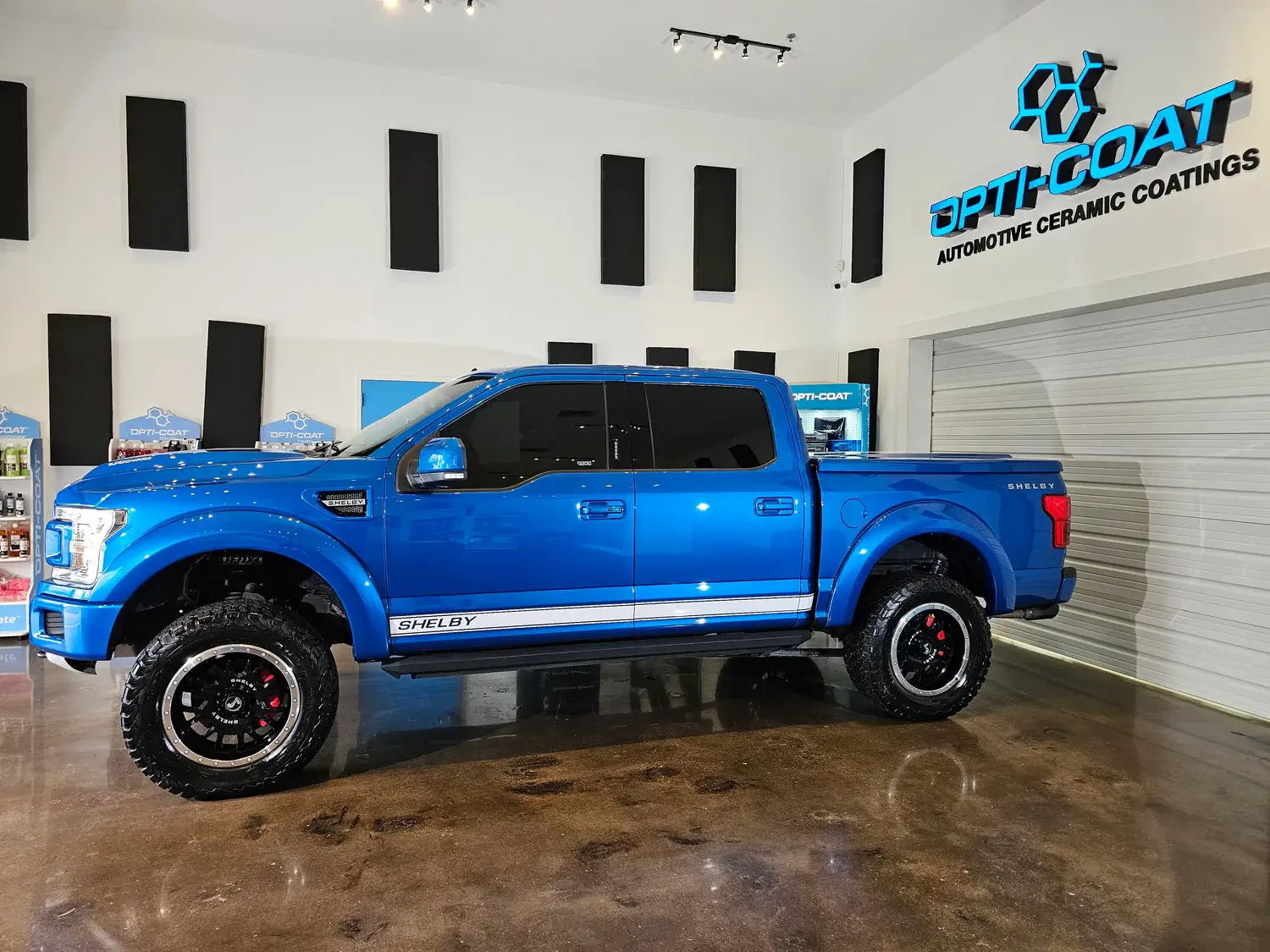 Opti-Coat Pro+ Ceramic Coating installed on a Shelby Truck