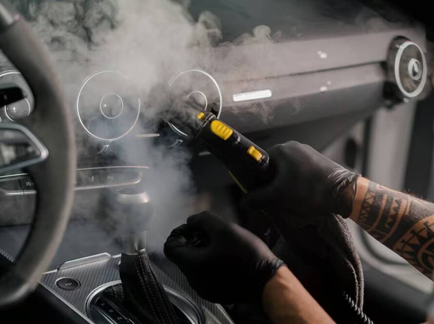 Wittmann Detailing in Springfield Missouri offers steam cleaning in our Interior Resurrection package